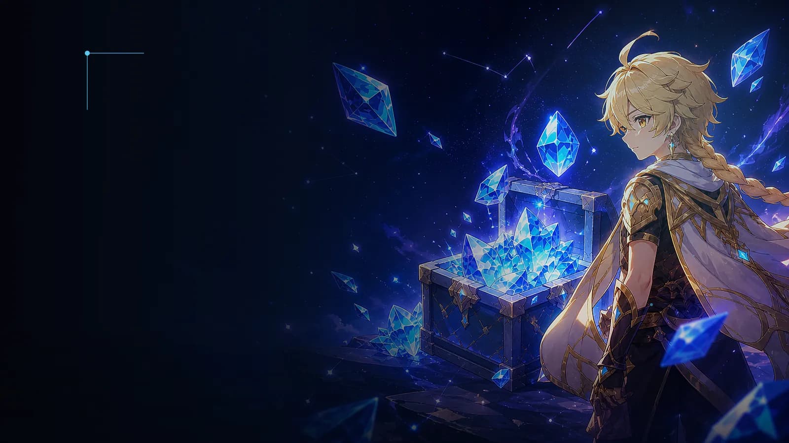 Cinematic Genshin Impact Genesis Crystals artwork for a ZOXERO editorial guide